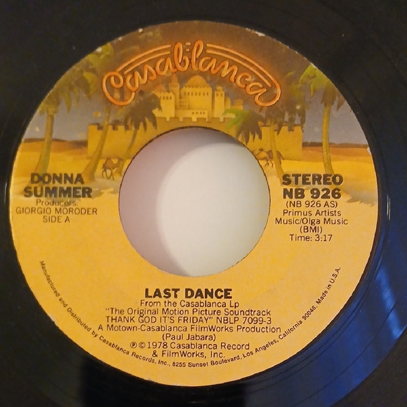 Donna Summer '"Last Dance" 45RPM - Picture 3 of 6